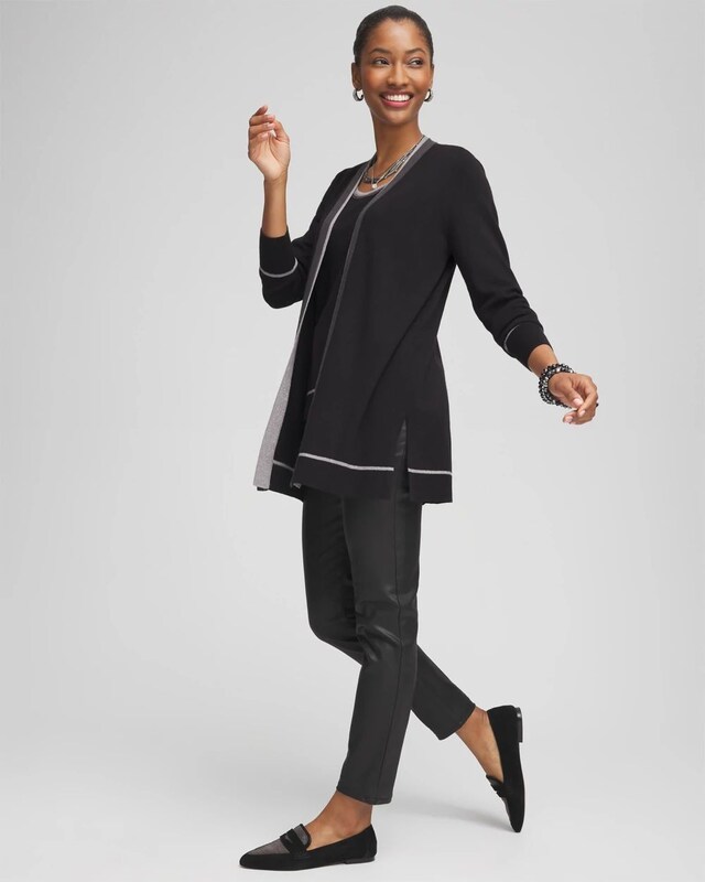 Shimmer Beaded Cardigan - image 2